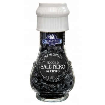 DROGHERIA Sale nero włoska czarna sól w młynku 50g