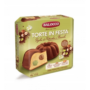Balocco Torte in Festa z kremem pistaca i orzech