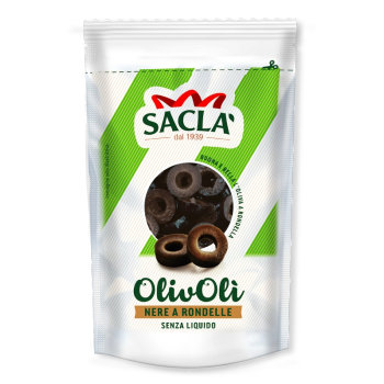 SACLA OlivOli oliwki czarne krojone bez płynu 75g
