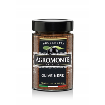 Agromonte pasta bruschetta z czarnych oliwek 100g