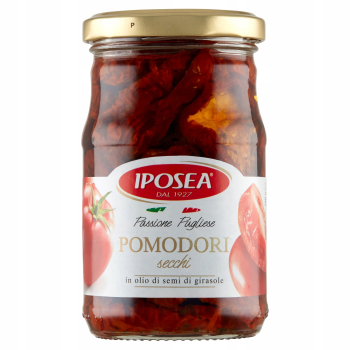 IPOSEA Suszone pomidory w oleju słonecznikowym 290 g