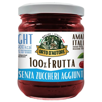 Orto d'Autore dżem 100% Wiśnia LIGHT 230g