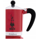 BIALETTI włoska kawiarka RAINBOW czerwona