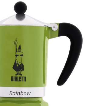BIALETTI włoska kawiarka RAINBOW zielona