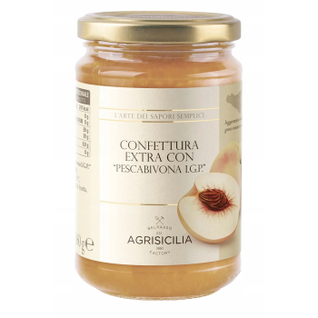 AGRISICILIA Konfitura z brzoskwini z Bivony 360 g